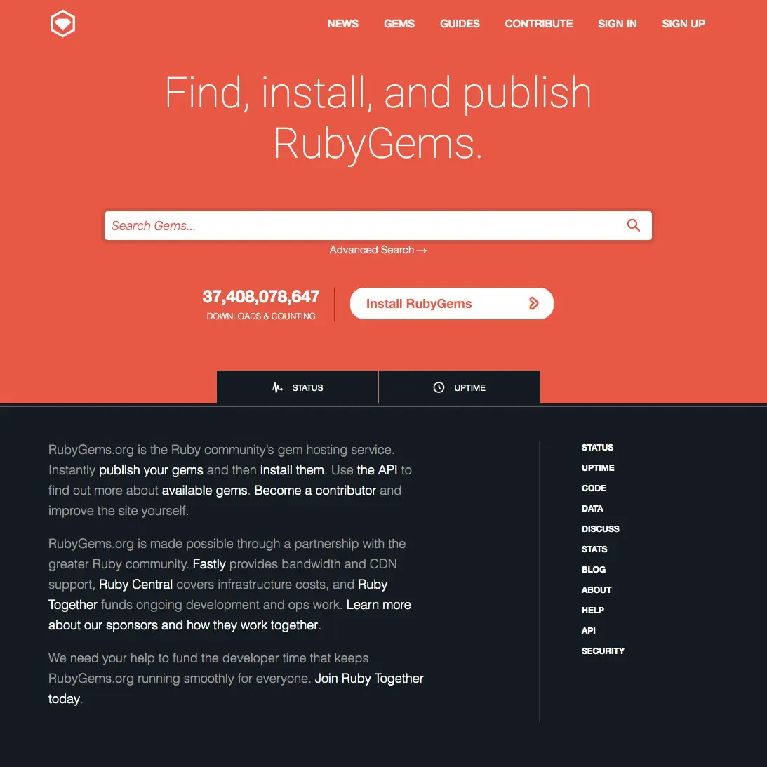 RubyGems Redesign
