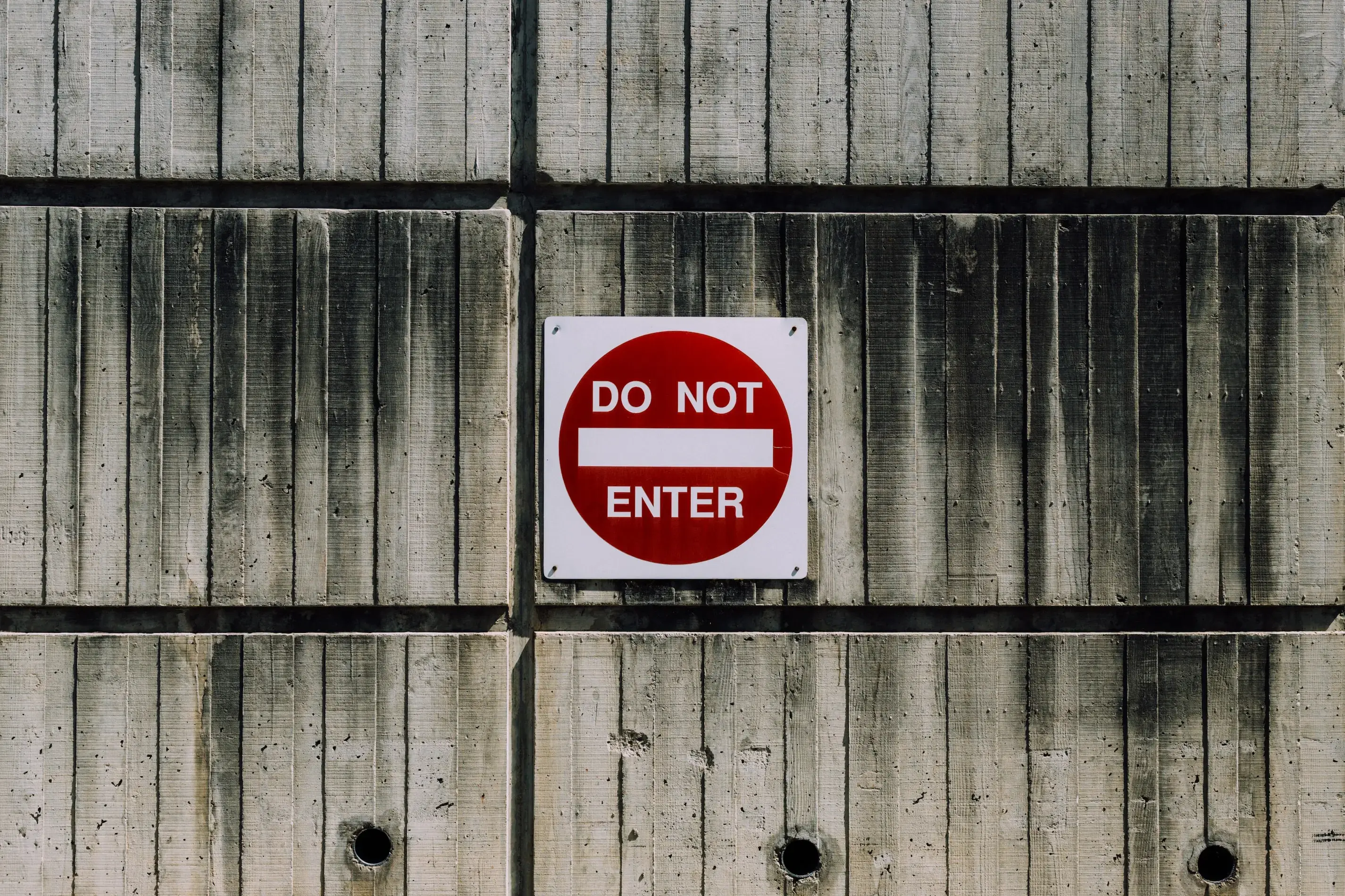 don't enter