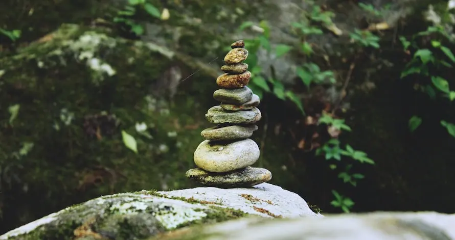 balancing 4 rocks