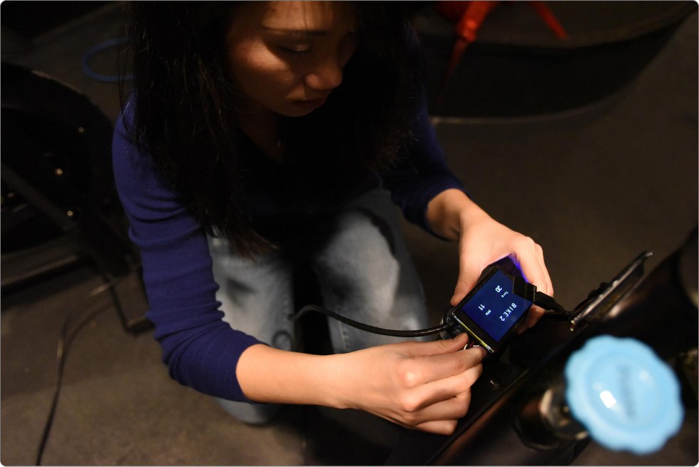 Setting up a TechPack bike screen to communicate with the instructor’s control panel.