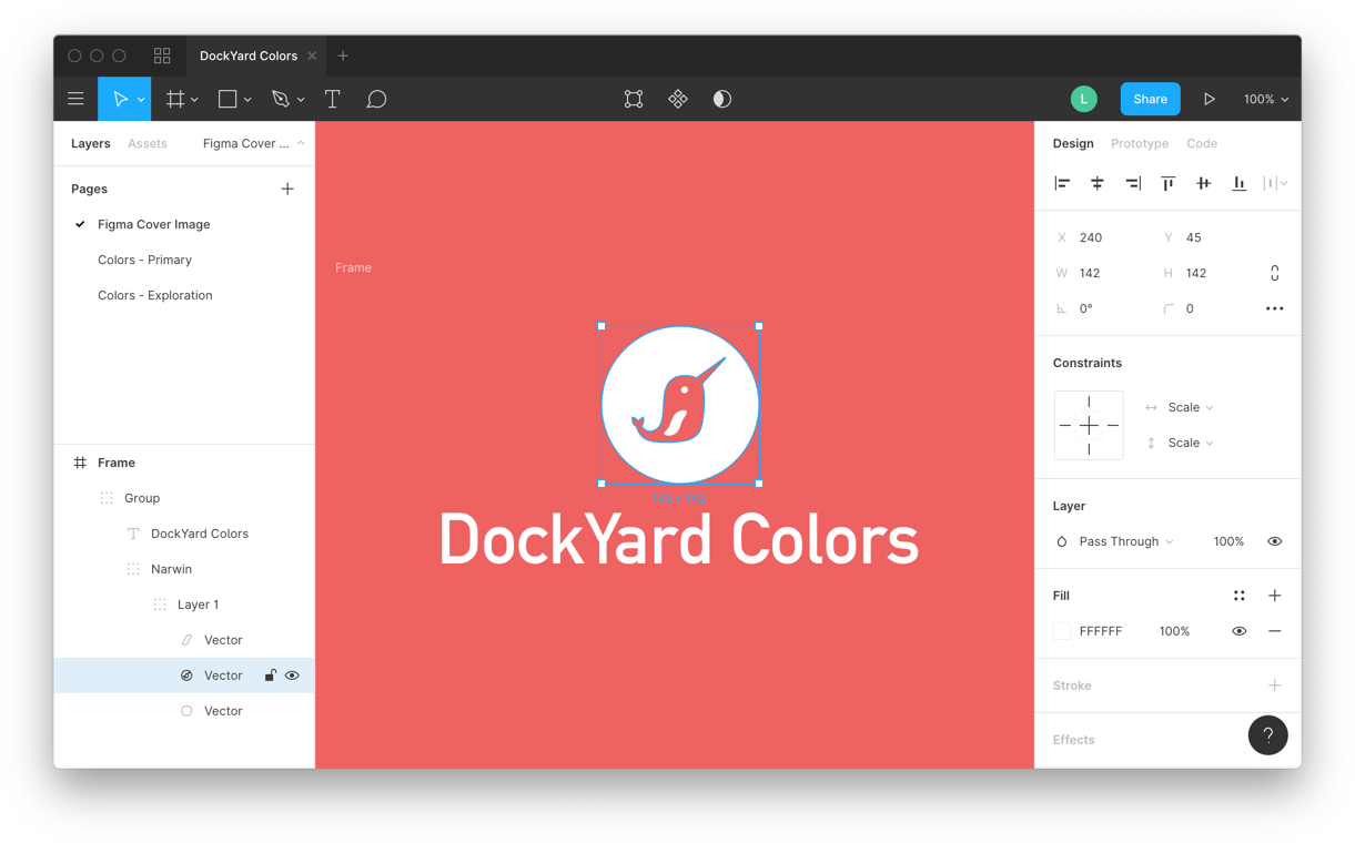 The DockYard logo and text reading 'DockYard Colors' below